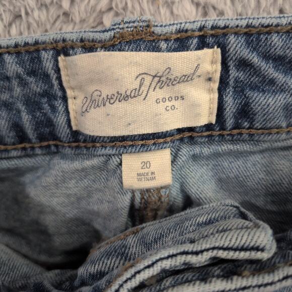 Universal Thread Women's High-Rise Front Slit Denim Maxi Skirt Size 20 - Picture 3 of 11